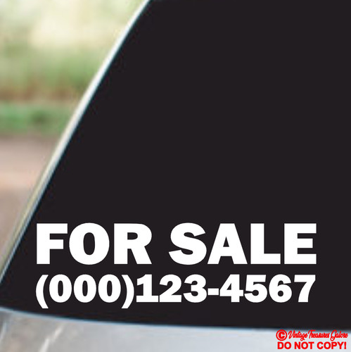 For sale with - for,