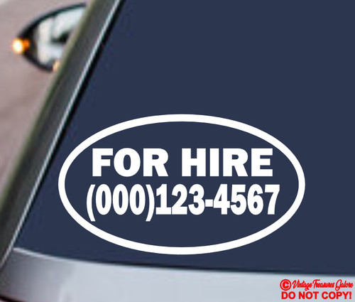 For hire with your - with, phone
