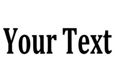 YOUR TEXT Vinyl Decal Sticker